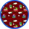 Joy Carpets Kid Essentials Red Bookworm 7ft.7in. Round Rug
