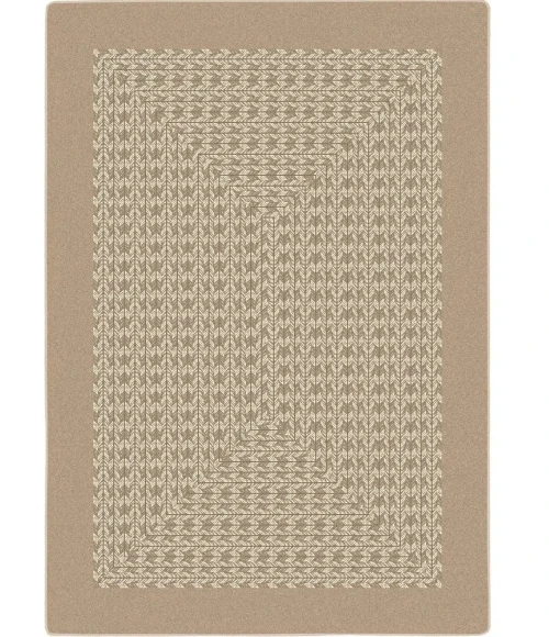 Joy Carpets Kid Essentials Beige Like Home 7ft.7in. Round Rug