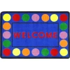 Joy Carpets Kid Essentials Multi Lots of Dots 5ft.4in. x 7ft.8in. Rect. Rug