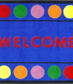 Joy Carpets Kid Essentials Multi Lots of Dots 2ft.8in. x 3ft.10in. Rect. Rug