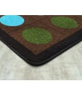 Joy Carpets Kid Essentials Earthtone Lots of Dots 5ft.4in. x 7ft.8in. Rect. Rug