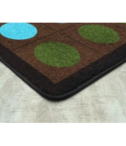 Joy Carpets Kid Essentials Earthtone Lots of Dots 5ft.4in. x 7ft.8in. Rect. Rug