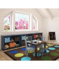 Joy Carpets Kid Essentials Earthtone Lots of Dots 5ft.4in. x 7ft.8in. Rect. Rug