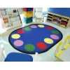Joy Carpets Kid Essentials Multi Lots of Dots 10ft.9in. x 13ft.2in. Oval Rug