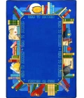 Joy Carpets Kid Essentials Multi Read to Succeed 10ft.9in. x 13ft.2in. Oval Rug