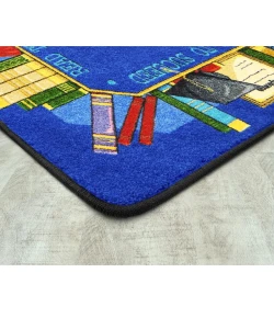 Joy Carpets Kid Essentials Multi Read to Succeed 7ft.8in. x 10ft.9in. Oval Rug
