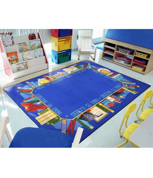 Joy Carpets Kid Essentials Multi Read to Succeed 10ft.9in. x 13ft.2in. Oval Rug
