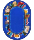 Joy Carpets Kid Essentials Multi Read to Succeed 10ft.9in. x 13ft.2in. Oval Rug