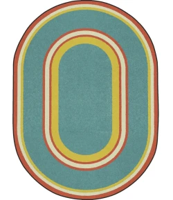 Joy Carpets Kid Essentials Beach Ripples 7ft.7in. Round Rug