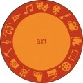 Joy Carpets Kid Essentials Art STEAM 10ft.9in. x 13ft.2in. Oval Rug