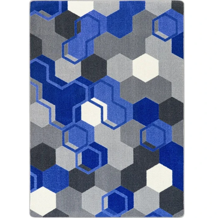 Joy Carpets Kid Essentials Blue Team Up 10ft.9in. x 13ft.2in. Rect. Rug