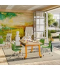 Joy Carpets Walk in the Park Ridgeline Water Mill 4ft. 3in. x 6ft. Rect. Rug