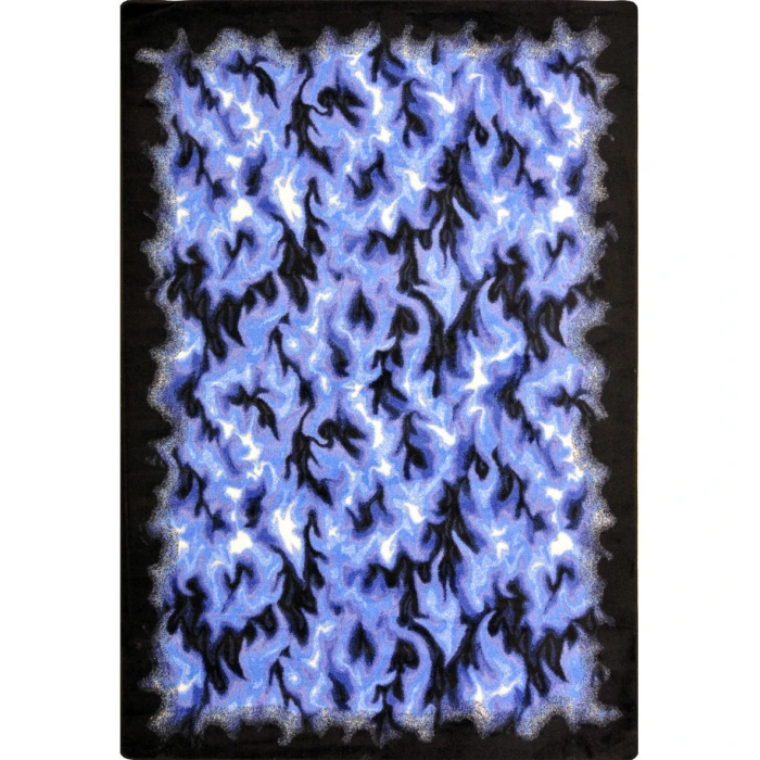 Joy Carpets Kaleidoscope Blue Inferno 7ft.8in. x 10ft.9in. Rect. Rug
