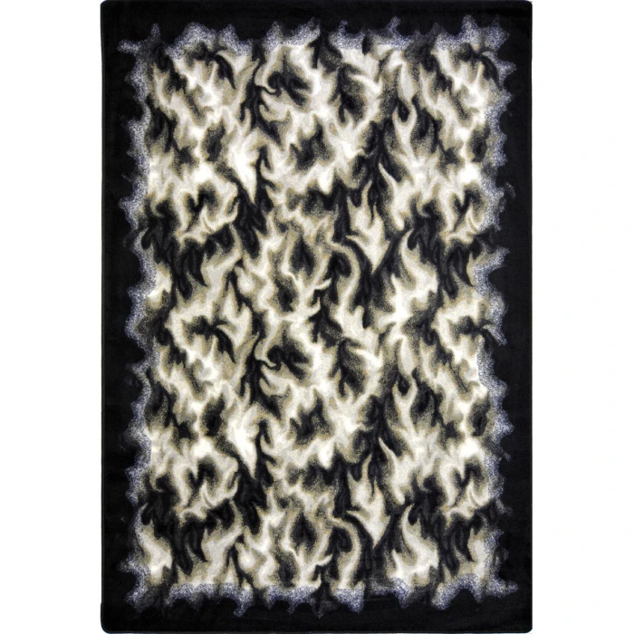 Joy Carpets Kaleidoscope Charcoal Inferno 7ft.8in. x 10ft.9in. Rect. Rug