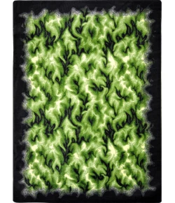 Joy Carpets Kaleidoscope Green Inferno 7ft.8in. x 10ft.9in. Rect. Rug