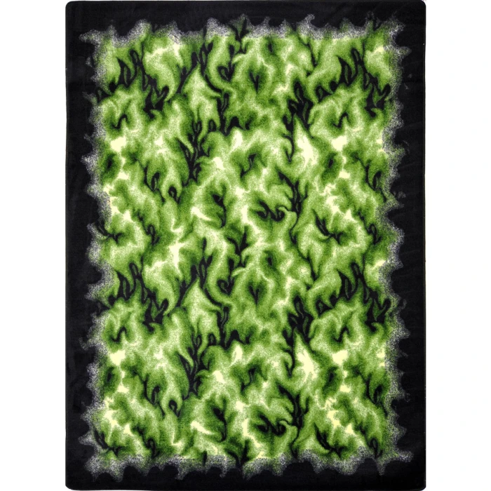 Joy Carpets Kaleidoscope Green Inferno 7ft.8in. x 10ft.9in. Rect. Rug