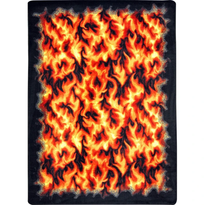 Joy Carpets Kaleidoscope Red Inferno 7ft.8in. x 10ft.9in. Rect. Rug