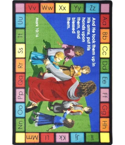 Joy Carpets Kid Essentials Multi Into His Arms 10ft.9in. x 13ft.2in. Rect. Rug