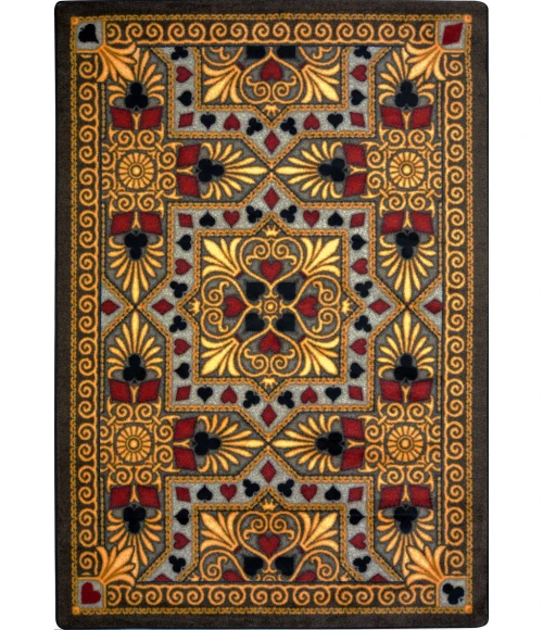Joy Carpets Games People Play Beige Jackpot 3ft.10in. x 5ft.4in. Rect. Rug