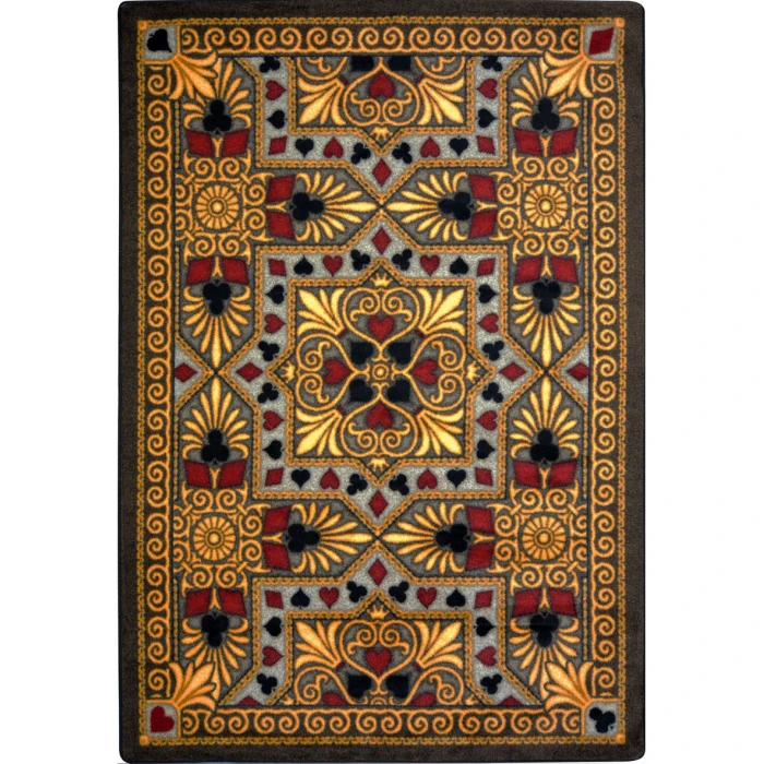 Joy Carpets Games People Play Beige Jackpot 3ft.10in. x 5ft.4in. Rect. Rug