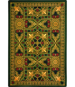Joy Carpets Games People Play Emerald Jackpot 3ft.10in. x 5ft.4in. Rect. Rug