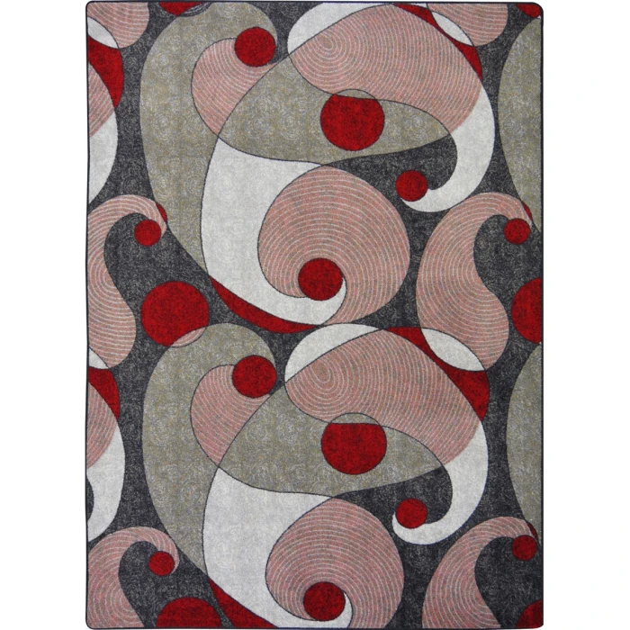 Joy Carpets Kid Essentials Red/Gray Jazzy 10ft.9in. x 13ft.2in. Rect. Rug