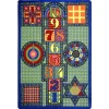 Joy Carpets Kid Essentials Multi Games Galore 10ft.9in. x 13ft.2in. Rect. Rug