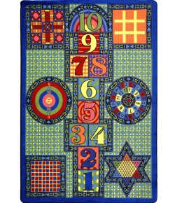 Joy Carpets Kid Essentials Multi Games Galore 10ft.9in. x 13ft.2in. Rect. Rug