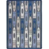 Joy Carpets Playful Patterns Seaside Jumbo Crayons 5ft.4in. x 7ft.8in. Rect. Rug