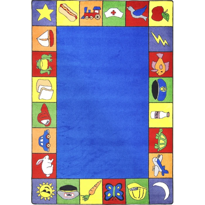 Joy Carpets Kid Essentials Multi Jump Start 5ft.4in. x 7ft.8in. Rect. Rug
