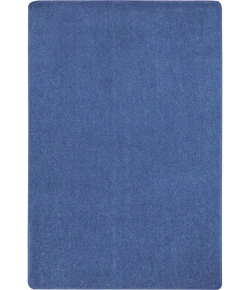 Joy Carpets Kid Essentials Cobalt Blue Just Kidding 6ft. x 9ft. Oval Rug