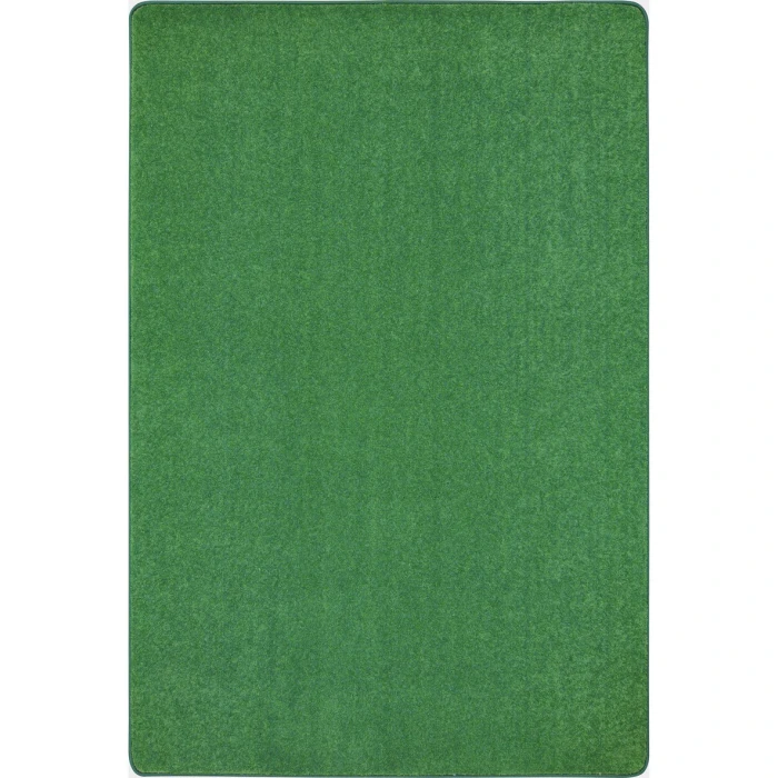 Joy Carpets Kid Essentials Grass Green Just Kidding 12ft. x 18ft. Rect. Rug
