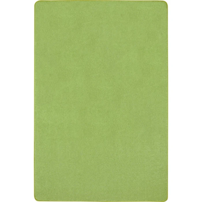 Joy Carpets Kid Essentials Lime Green Just Kidding 6ft. x 6ft. Square Rug