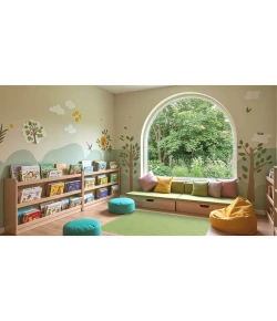 Joy Carpets Kid Essentials Lime Green Just Kidding 12ft. x 12ft. Square Rug