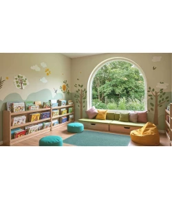 Joy Carpets Kid Essentials Seafoam Just Kidding 12ft. x 12ft. Square Rug