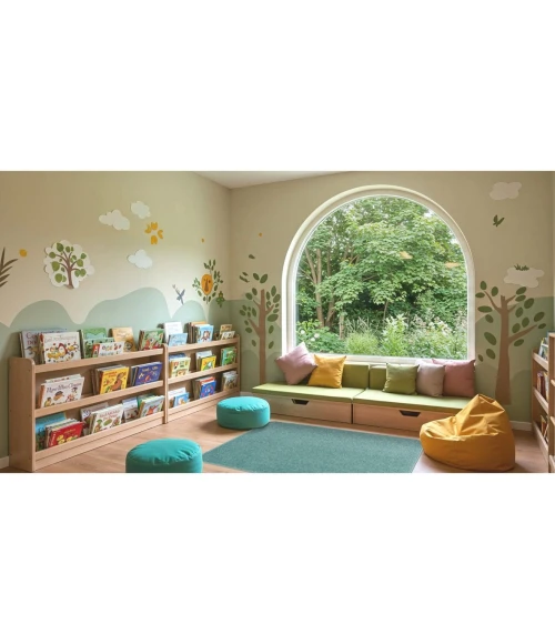 Joy Carpets Kid Essentials Seafoam Just Kidding 12ft. x 12ft. Square Rug