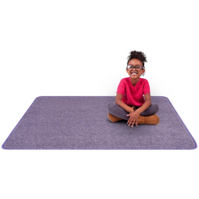 Joy Carpets Kid Essentials Very Violet Just Kidding 3ft. x 4ft. Rect. Rug
