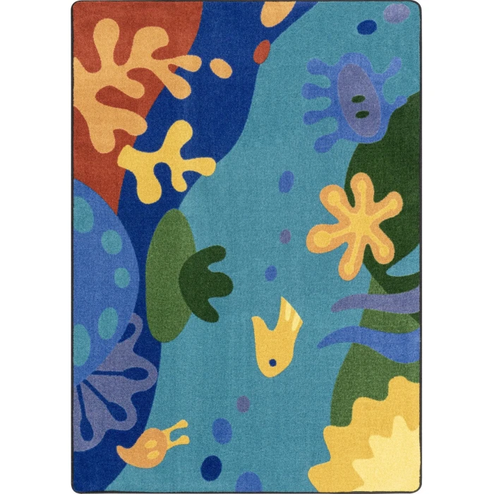 Joy Carpets Kid Essentials Multi Just Pretend 5ft. 4in. x 7ft. 8in. Rect. Rug