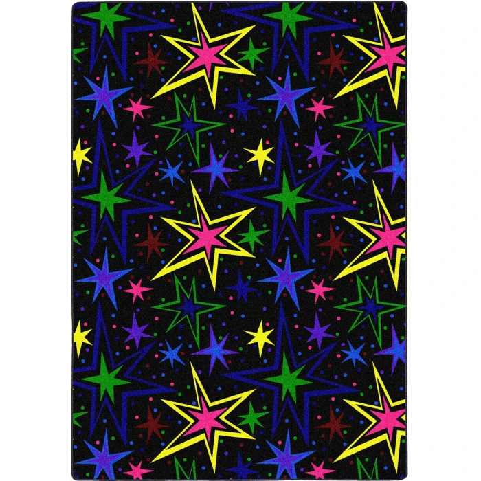 Joy Carpets Neon Lights Fluorescent Kapow 12ft. x 18ft. Rect. Rug