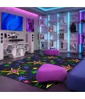 Joy Carpets Neon Lights Fluorescent Kapow 12ft. x 7ft.6in. Rect. Rug