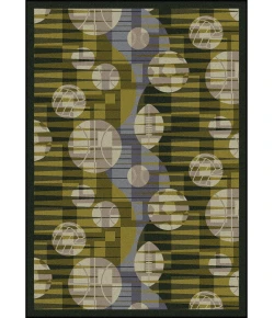 Joy Carpets Games People Play Green Keeping Score 10ft.9in. x 13ft.2in. Rect. Rug