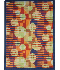 Joy Carpets Games People Play Red Keeping Score 3ft.10in. x 5ft.4in. Rect. Rug