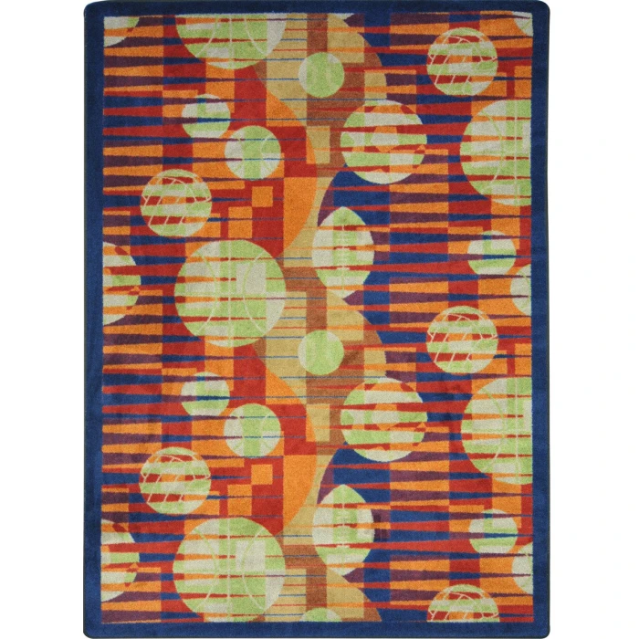 Joy Carpets Games People Play Red Keeping Score 3ft.10in. x 5ft.4in. Rect. Rug