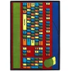 Joy Carpets Kid Essentials Multi Keyboard Connection 5ft.4in. x 7ft.8in. Rect. Rug
