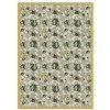 Joy Carpets Kaleidoscope Taupe Flower Garden 7ft. 8in. x 10ft. 9in. Rect. Rug