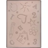 Joy Carpets Playful Patterns Beige Kid Art 5ft.4in. x 7ft.8in. Rect. Rug