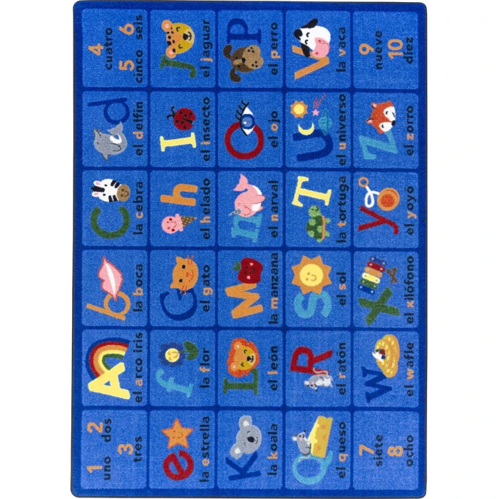 Joy Carpets Kid Essentials Multi La Fonica 7ft.8in. x 10ft.9in. Rect. Rug