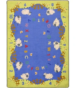 Joy Carpets Kid Essentials Multi Lamby Pie 13ft.2in. Round Rug