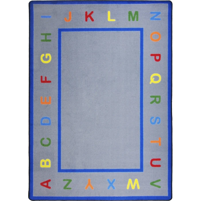 Joy Carpets Kid Essentials Multi Learn Your Letters 7ft.8in. x 10ft.9in. Rect. Rug