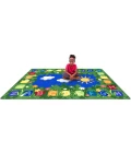 Joy Carpets Kid Essentials Multi Learning Garden 7ft. 8in. x 10ft. 9in. Rect. Rug